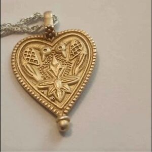 Elegant Gold plated Heart Pendant Necklace